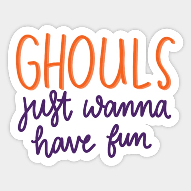 ghouls Sticker by nicolecella98